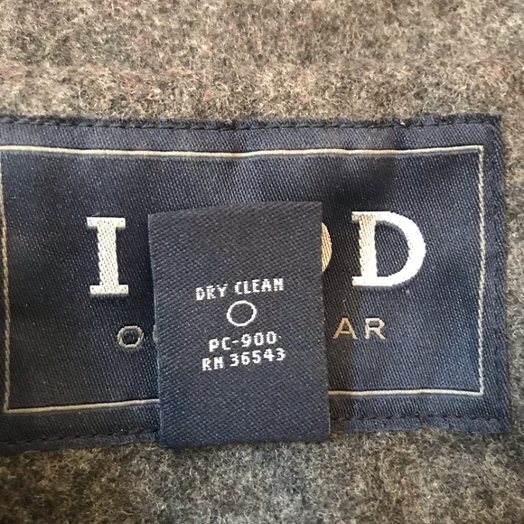 Izod Outerwear Wool Blend Motorcycle Jacket, Gray - Picture 16 of 16